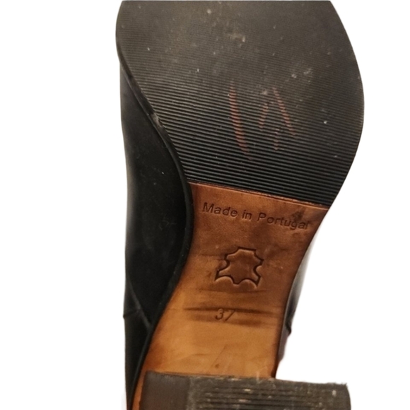 Over the knee HM black leather boots size 37 / 6.5 - Picture 6 of 6